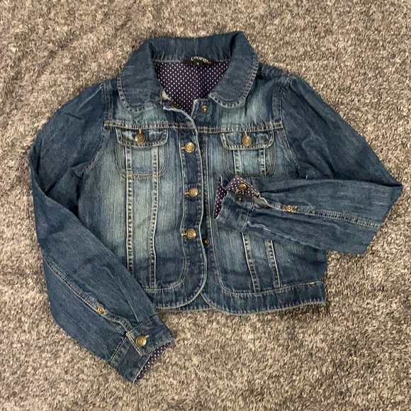 Adorable Girls Jean Jacket Size 10 - Picture 1 of 7